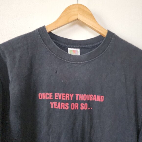 James Patterson Jester Shirt Black Large Distressed Black Fruit of the Loom - Picture 2 of 6